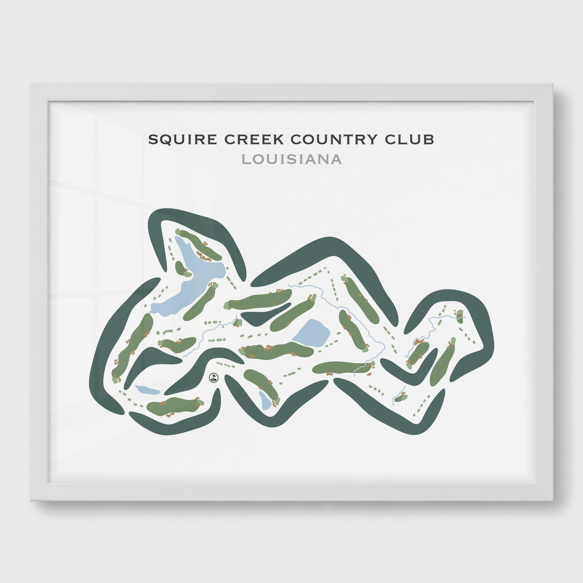 Squire Creek Country Club, Louisiana - Printed Golf Courses