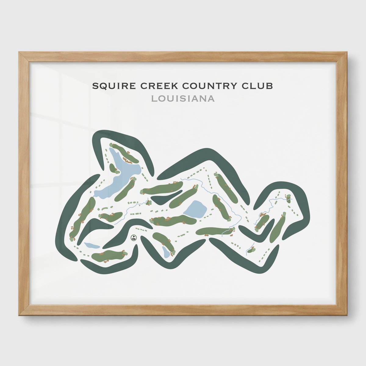 Squire Creek Country Club, Louisiana - Printed Golf Courses