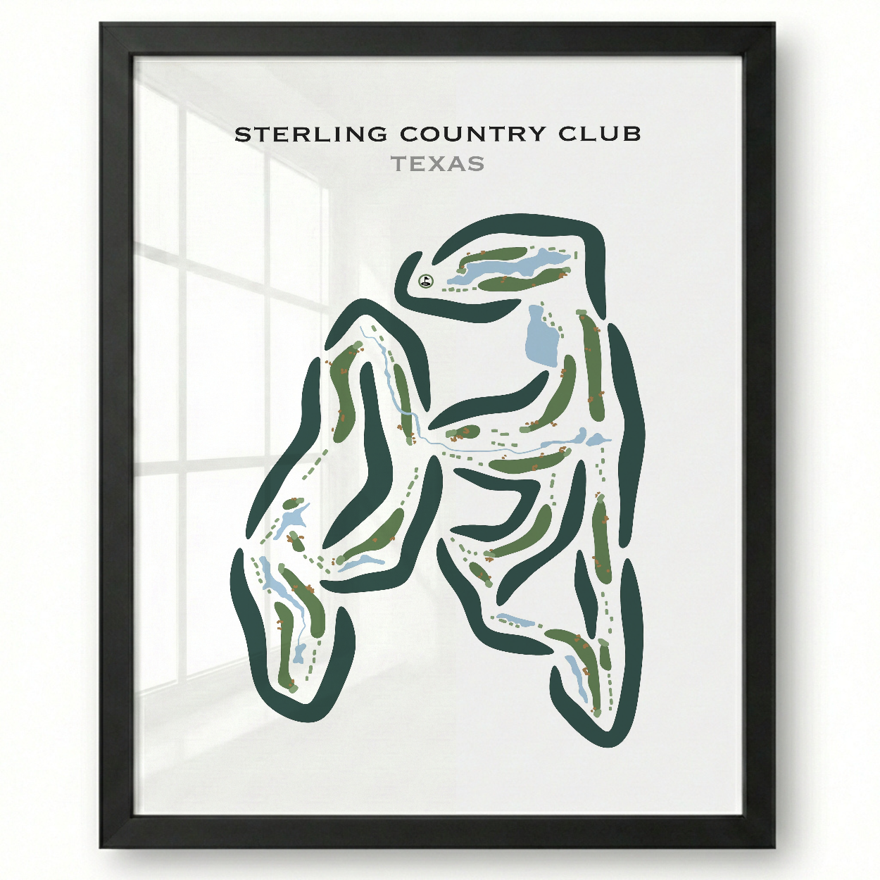 Sterling Country Club, Texas - Printed Golf Courses
