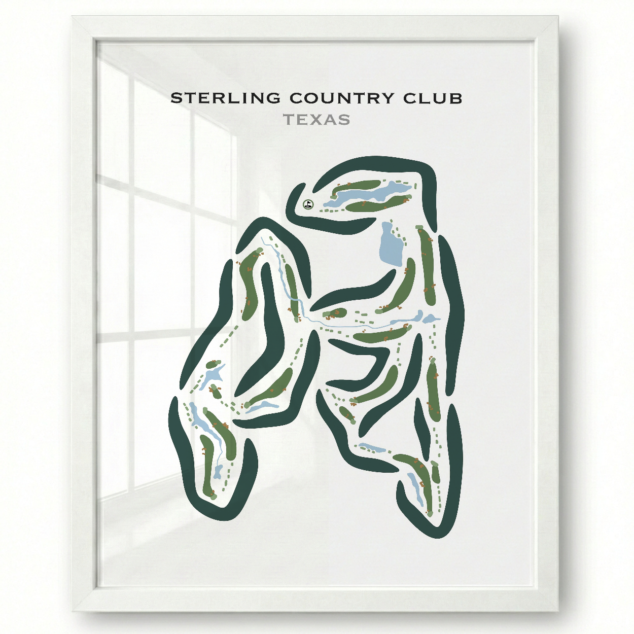 Sterling Country Club, Texas - Printed Golf Courses
