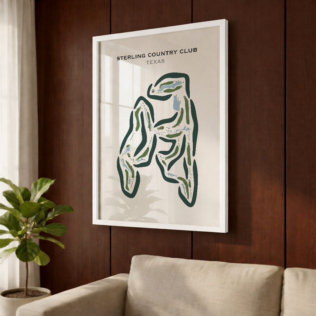 Sterling Country Club, Texas - Printed Golf Courses
