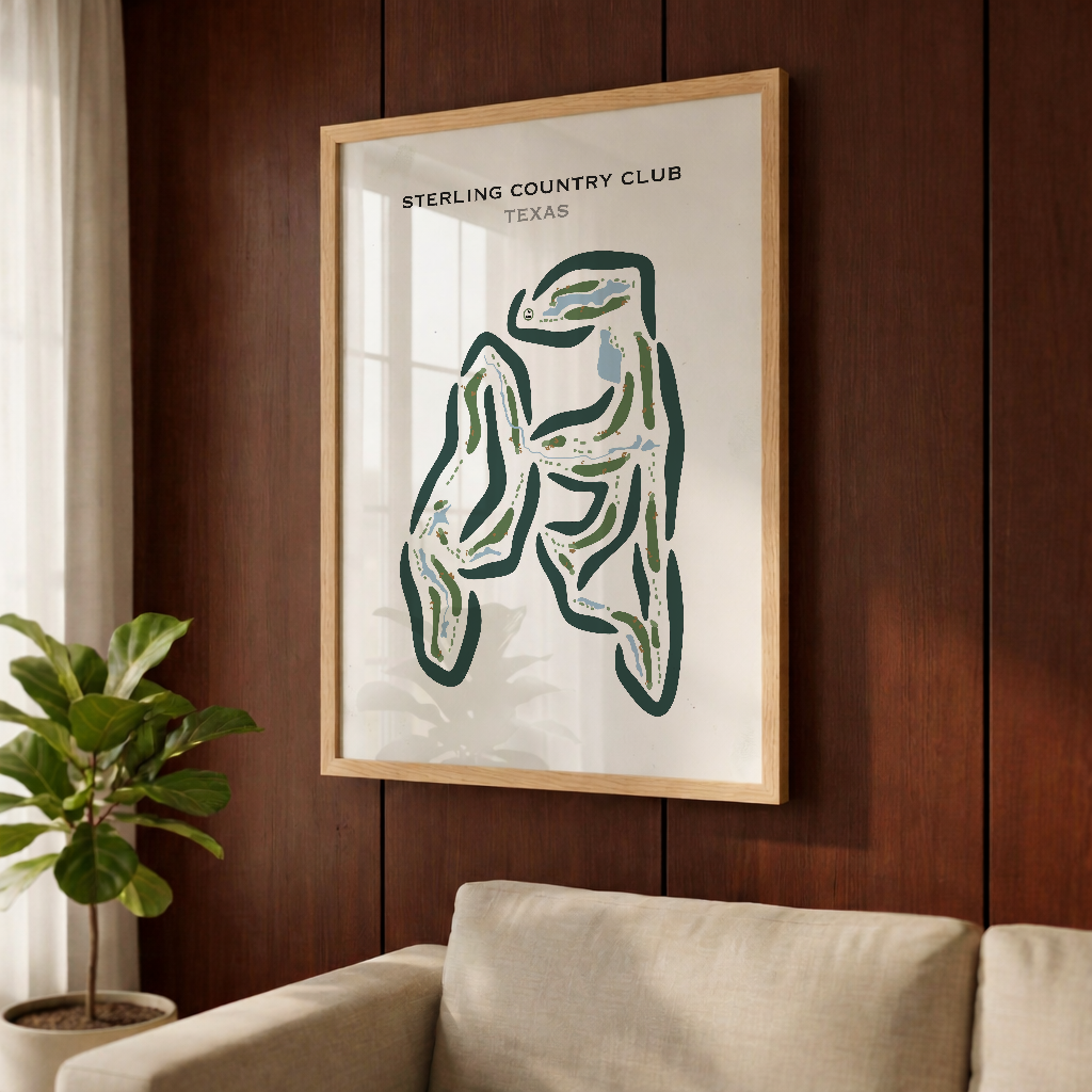 Sterling Country Club, Texas - Printed Golf Courses