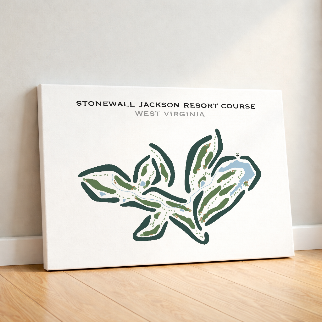 Stonewall Jackson Resort Course, West Virginia - Printed Golf Courses
