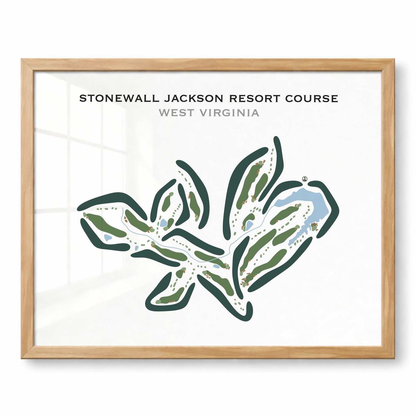 Stonewall Jackson Resort Course, West Virginia - Printed Golf Courses