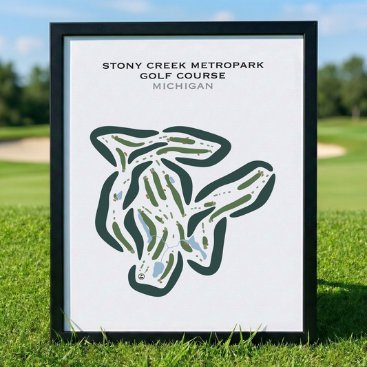 Stony Creek Metropark Golf Course, Michigan - Printed Golf Courses