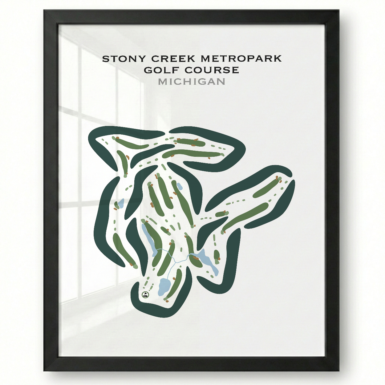 Stony Creek Metropark Golf Course, Michigan - Printed Golf Courses