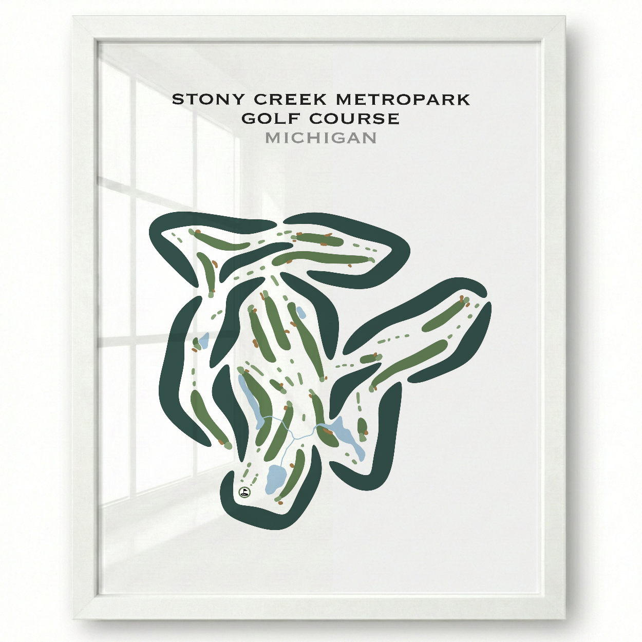 Stony Creek Metropark Golf Course, Michigan - Printed Golf Courses