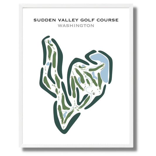 Sudden Valley Golf Course, Washington - Printed Golf Course