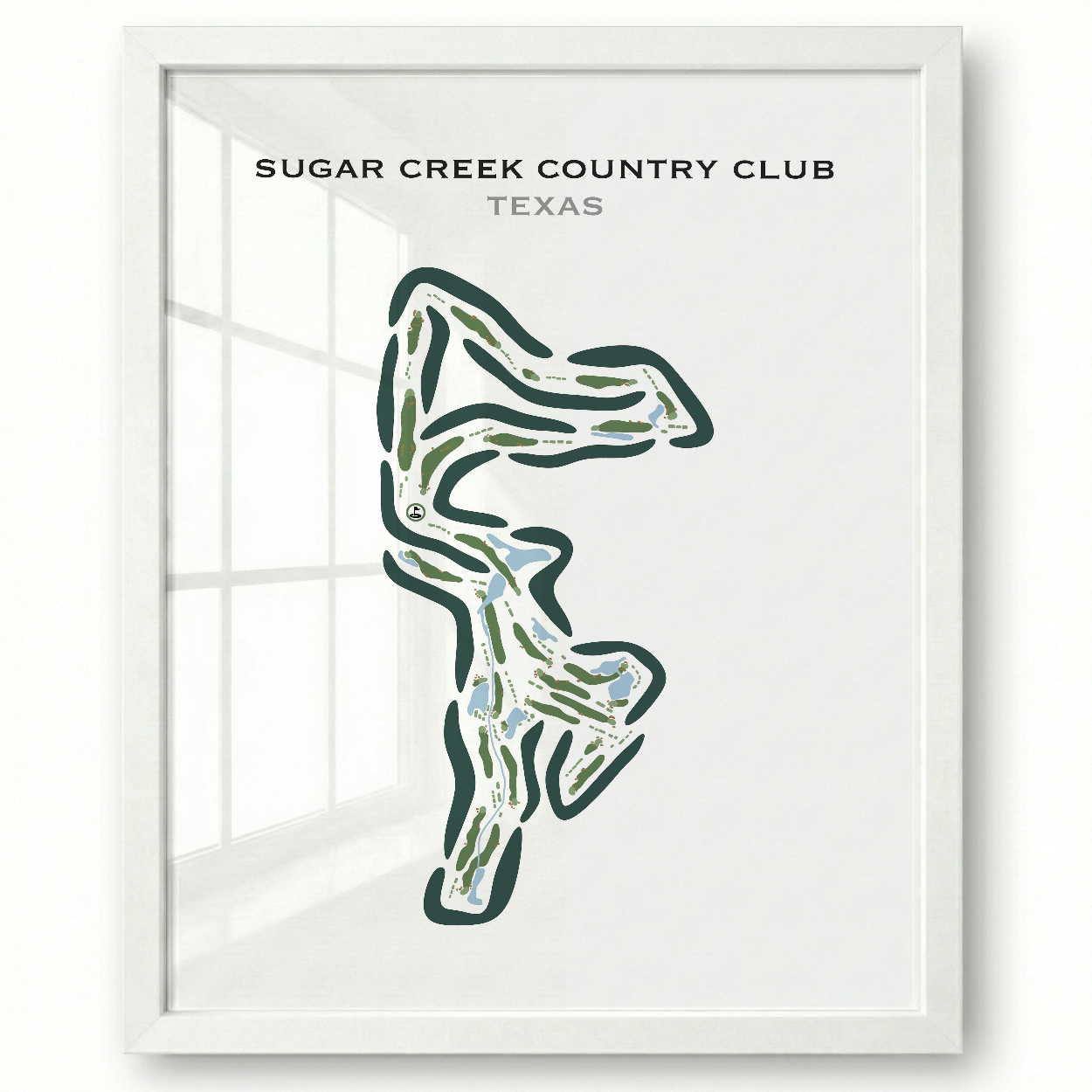 Sugar Creek Country Club, Texas - Printed Golf Course