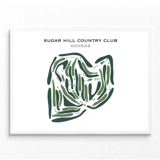 Sugar Hill Country Club, Kansas - Printed Golf Course
