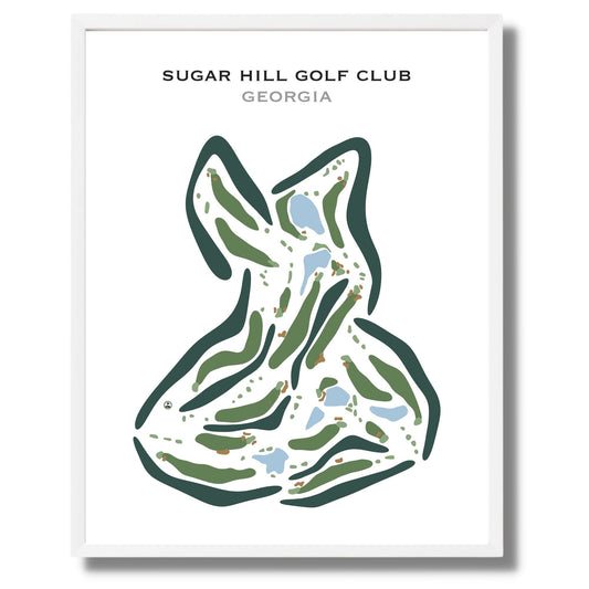 Sugar Hill Golf Club, Georgia - Printed Golf Courses
