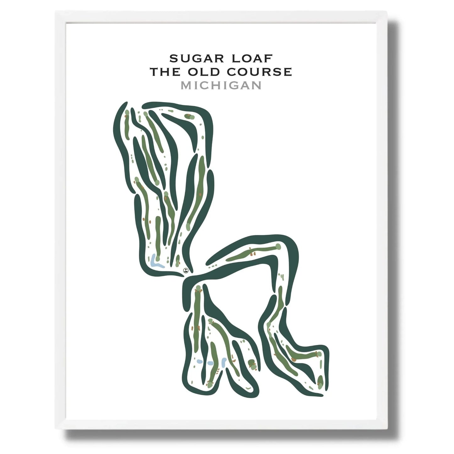 Sugar Loaf The Old Course, Michigan - Printed Golf Courses