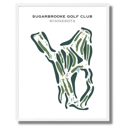 Sugarbrooke Golf Club, Minnesota - Printed Golf Course