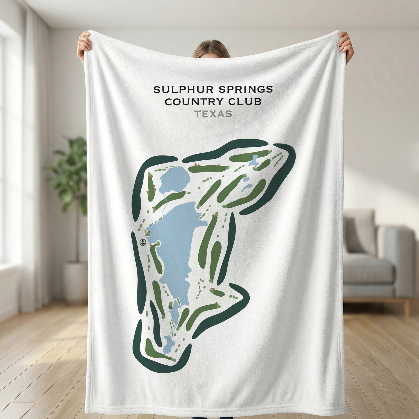 Sulphur Springs Country Club, Texas - Printed Golf Courses