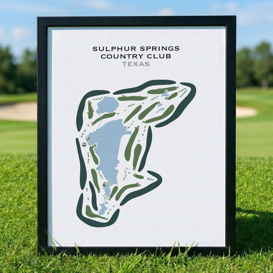 Sulphur Springs Country Club, Texas - Printed Golf Courses