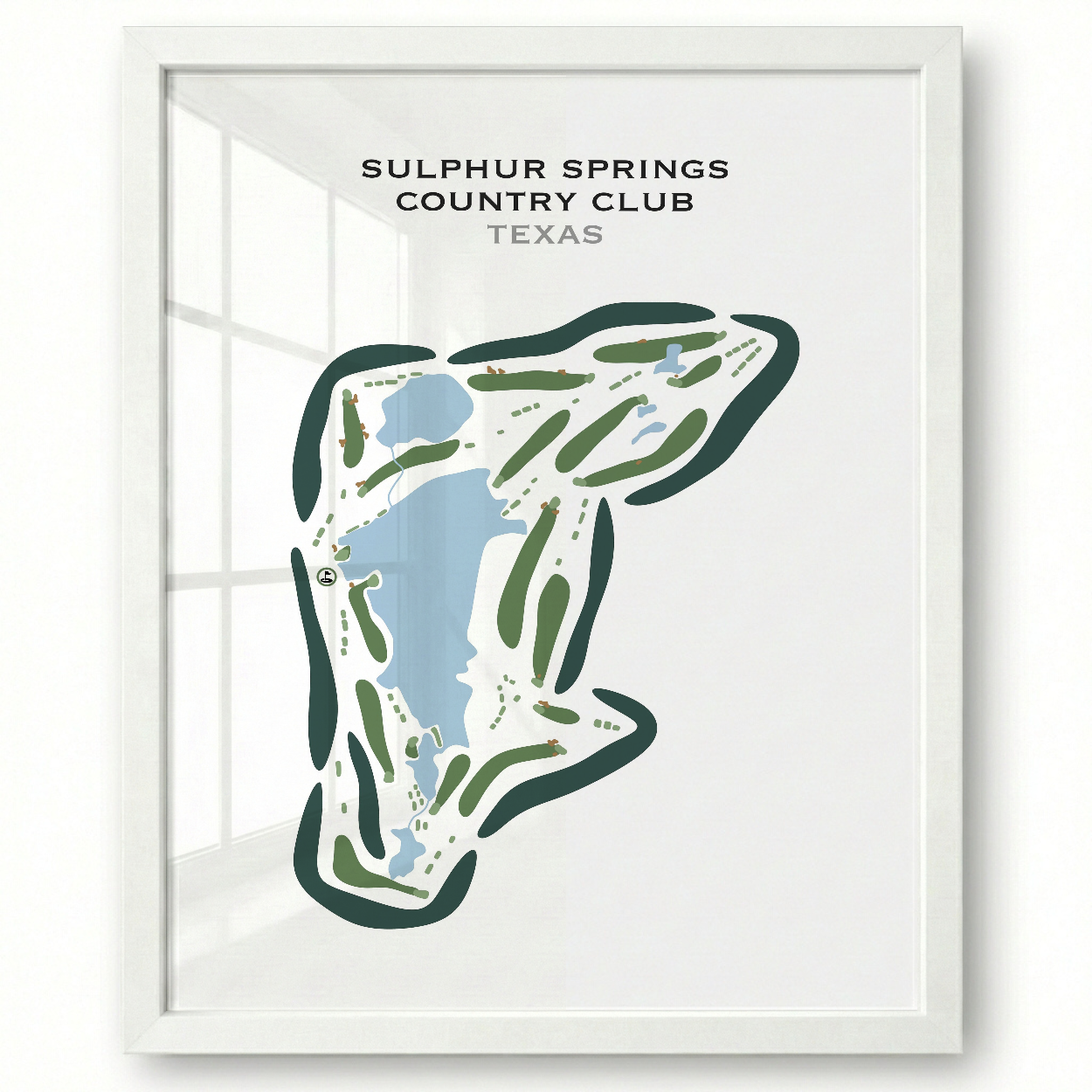 Sulphur Springs Country Club, Texas - Printed Golf Courses