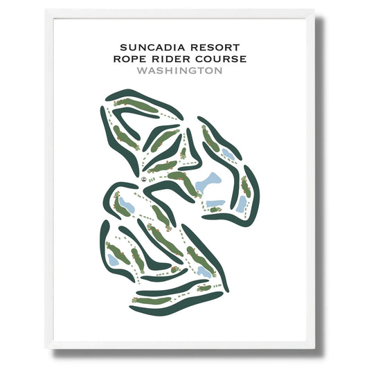 Suncadia Resort, Rope Rider Course, Washington - Printed Golf Course