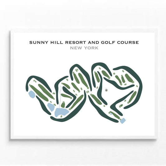 Sunny Hill Resort & Golf Course, New York - Printed Golf Courses