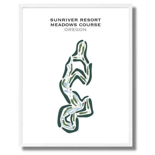 Sunriver Resort - Meadows Course, Oregon - Printed Golf Courses