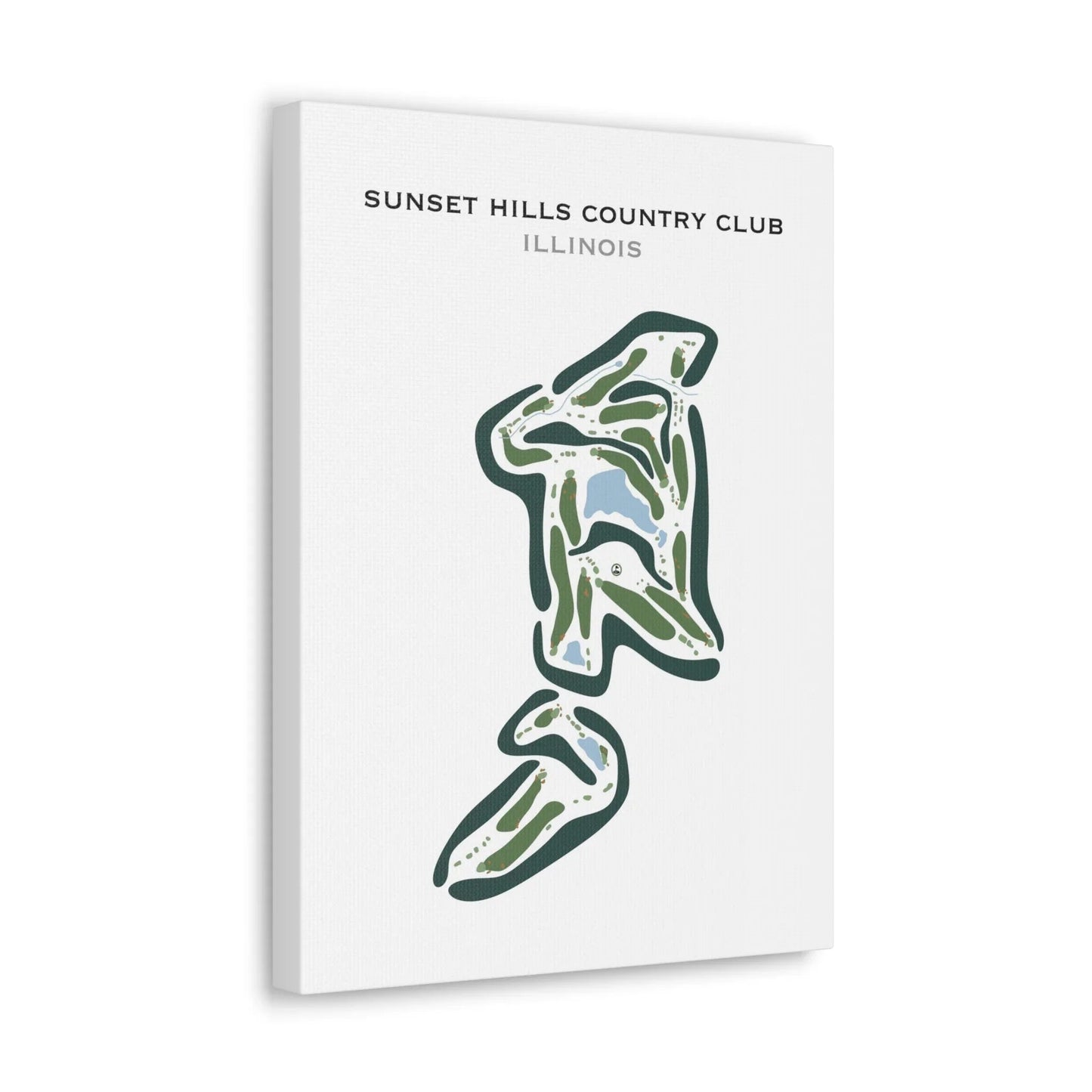 Sunset Hills Country Club, Illinois - Printed Golf Courses
