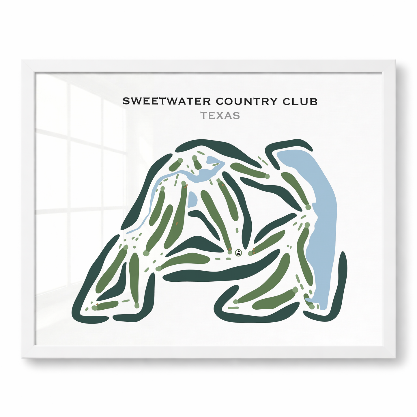 Sweetwater Country Club, Texas - Printed Golf Courses