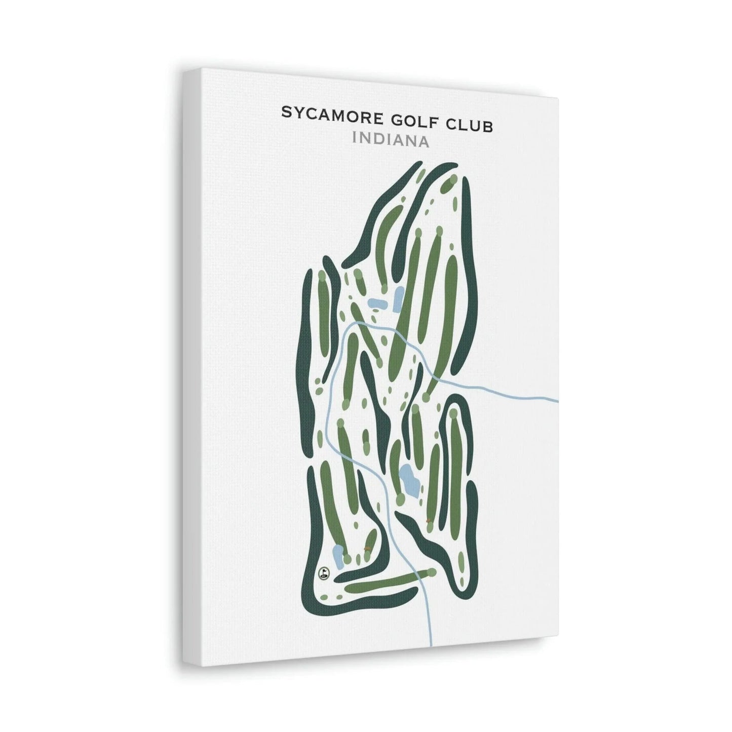 Sycamore Golf Club, Indiana - Printed Golf Courses