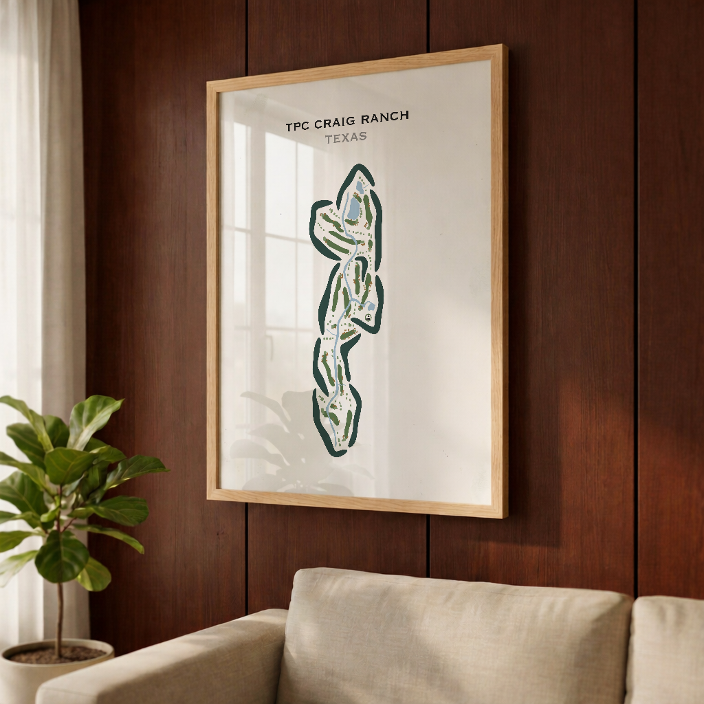 TPC Craig Ranch, Texas - Printed Golf Courses