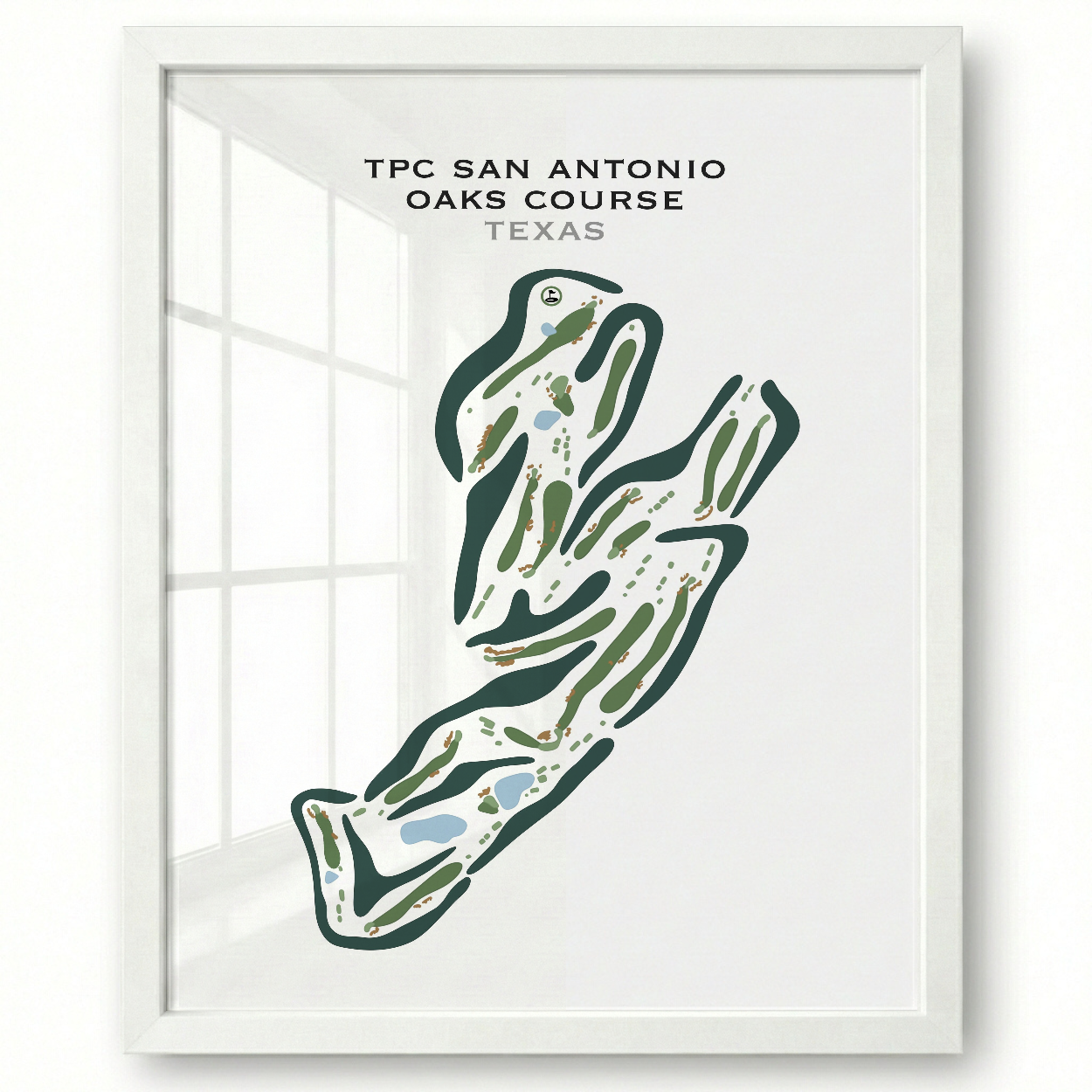 TPC San Antonio Oaks Course, Texas - Printed Golf Courses