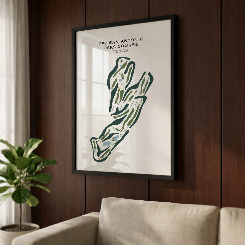 TPC San Antonio Oaks Course, Texas - Printed Golf Courses