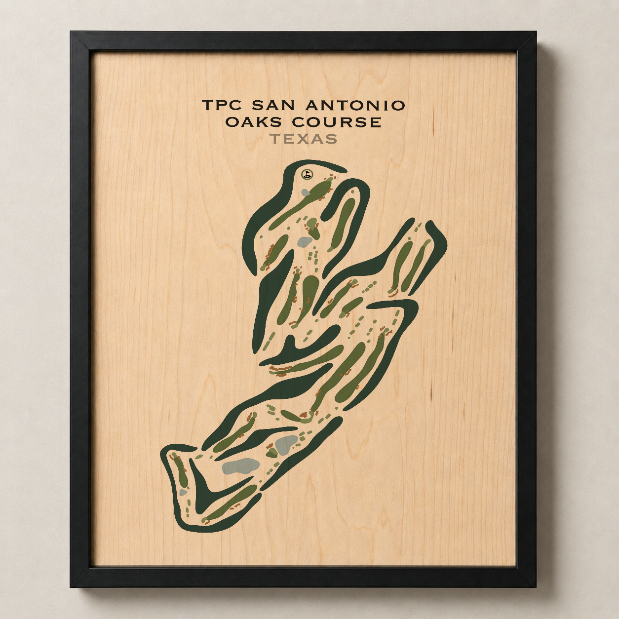 TPC San Antonio Oaks Course, Texas - Printed Golf Courses
