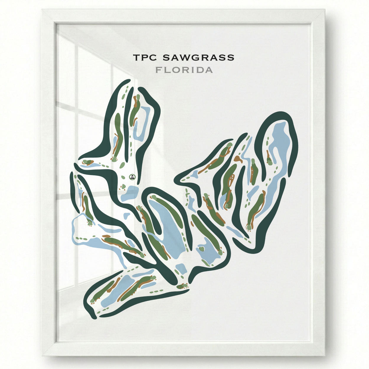 TPC Sawgrass Golf Course, Ponte Verda Beach Florida - Printed Golf Courses