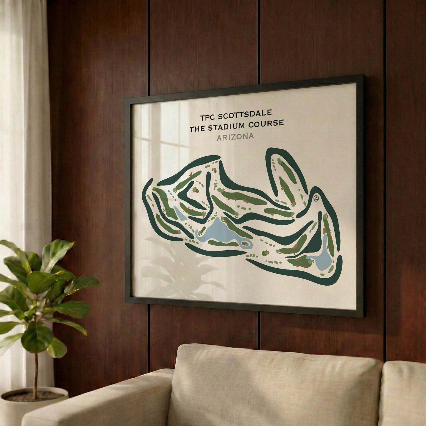 TPC Scottsdale Stadium Course, Arizona - Printed Golf Courses