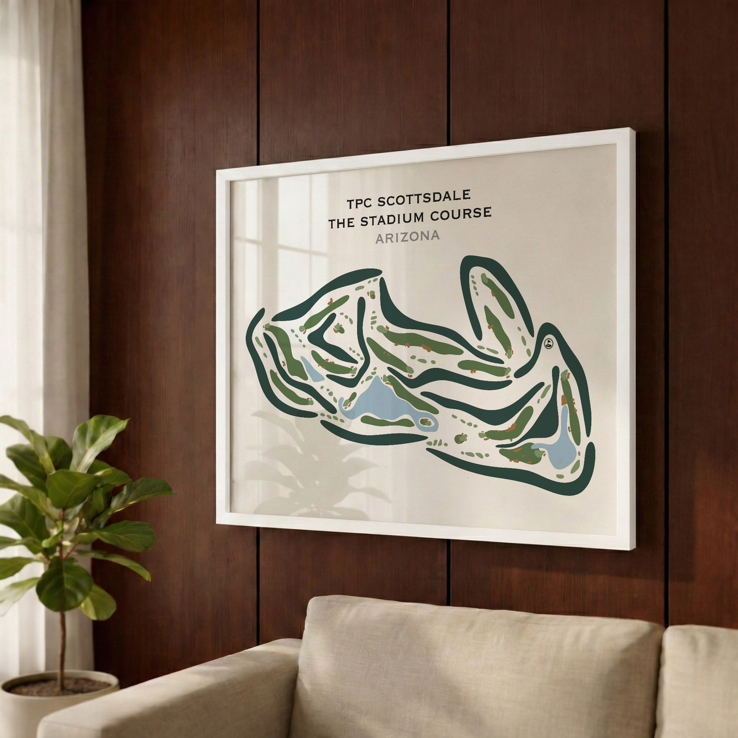 TPC Scottsdale Stadium Course, Arizona - Printed Golf Courses