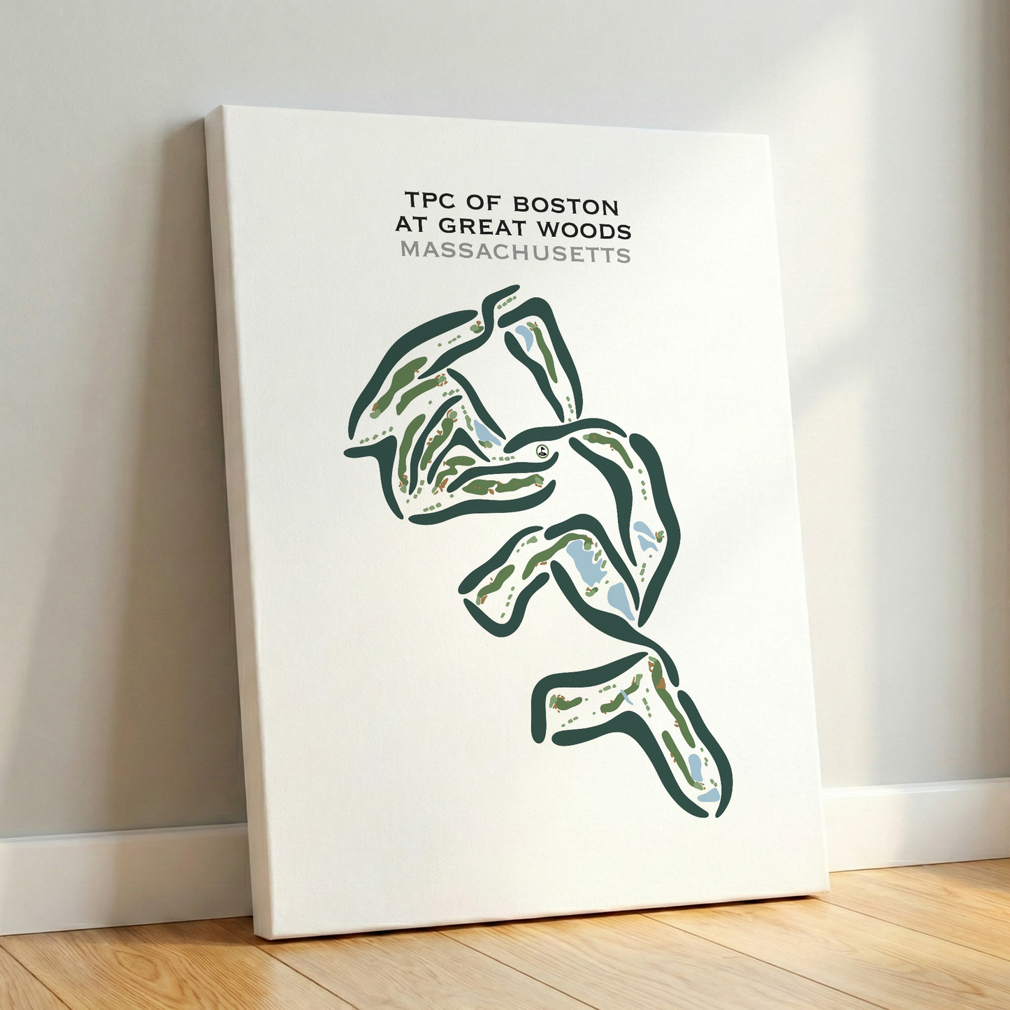 TPC of Boston at Great Woods, Massachusetts - Printed Golf Courses