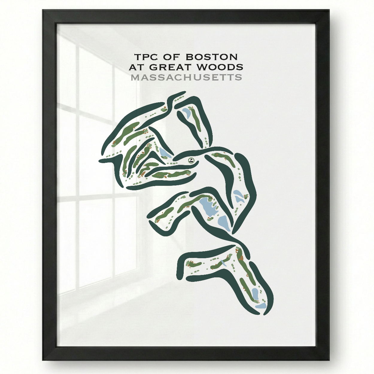 TPC of Boston at Great Woods, Massachusetts - Printed Golf Courses