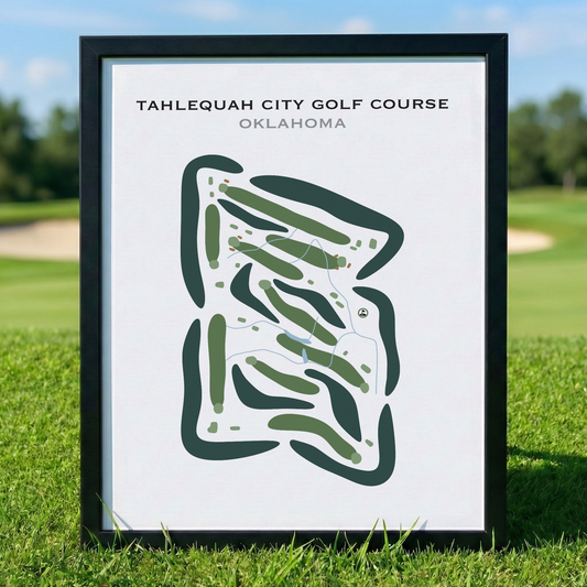 Tahlequah City Golf Course, Oklahoma - Printed Golf Courses