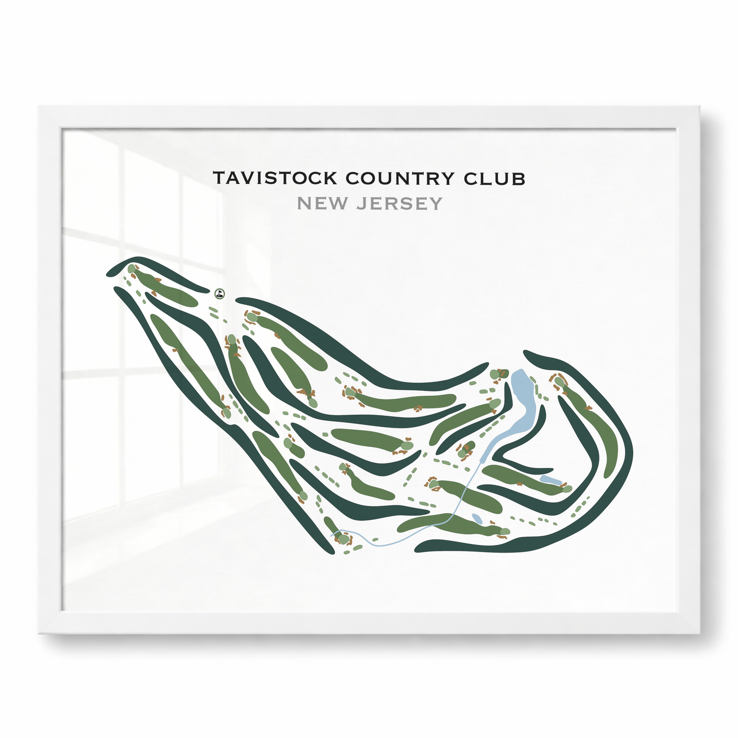 Tavistock Country Club, New Jersey - Printed Golf Courses