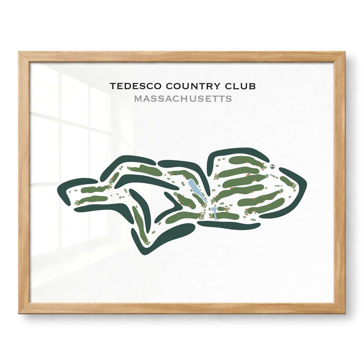 Tedesco Country Club, Massachusetts - Printed Golf Courses
