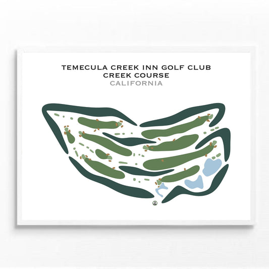 Temecula Creek Inn Golf Club - Creek Course, California - Printed Golf Courses