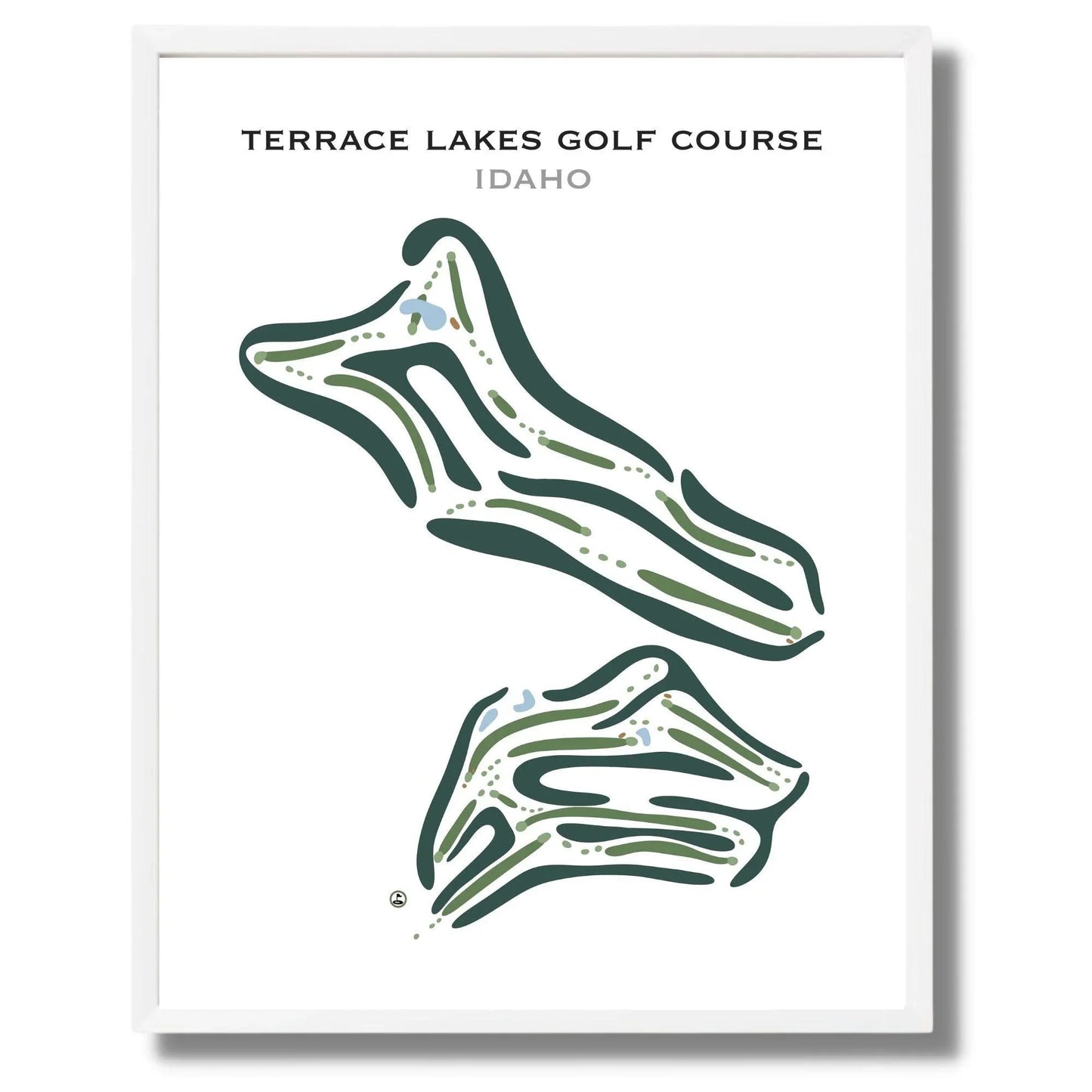 Terrace Lakes Golf Course, Idaho - Printed Golf Courses