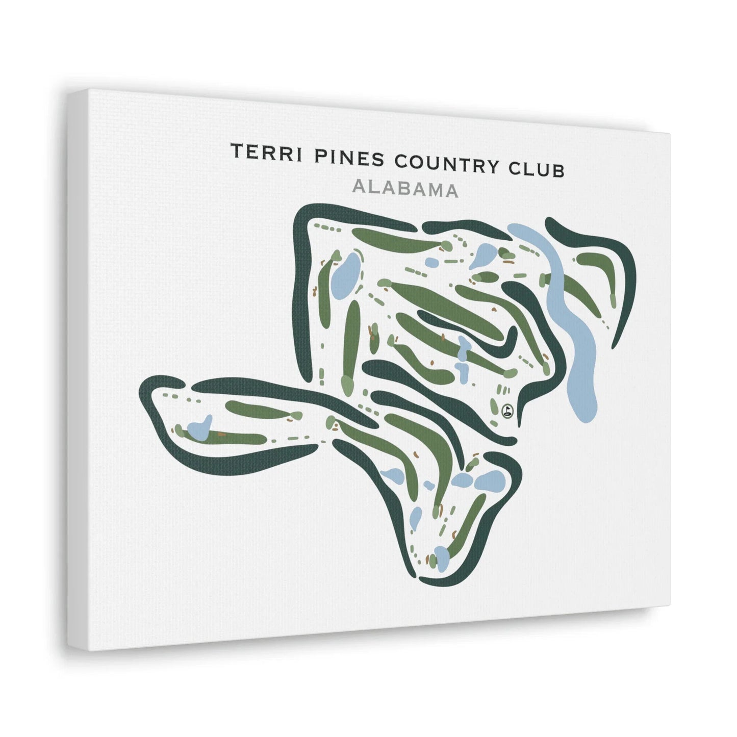 Terri Pines Country Club, Alabama - Printed Golf Courses