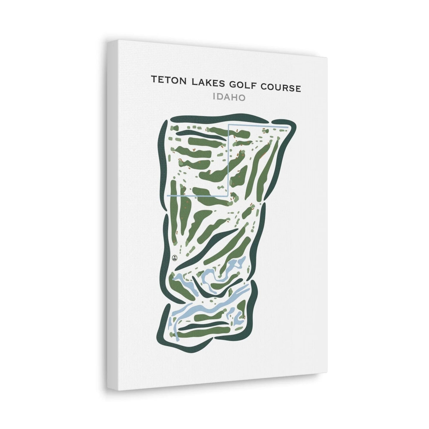 Teton Lakes, Idaho - Printed Golf Courses