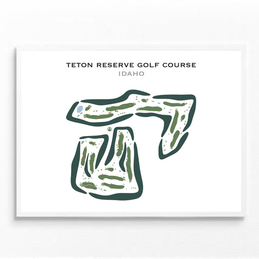 Teton Reserve Golf Course, Idaho - Printed Golf Courses