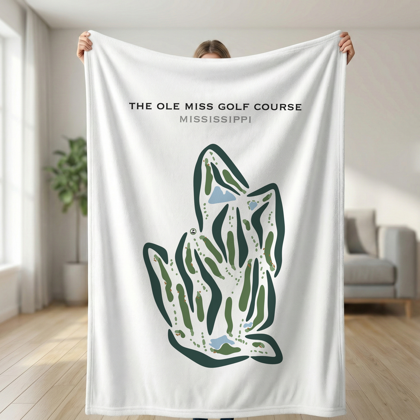 The Ole Miss Golf Course, Mississippi - Printed Golf Course