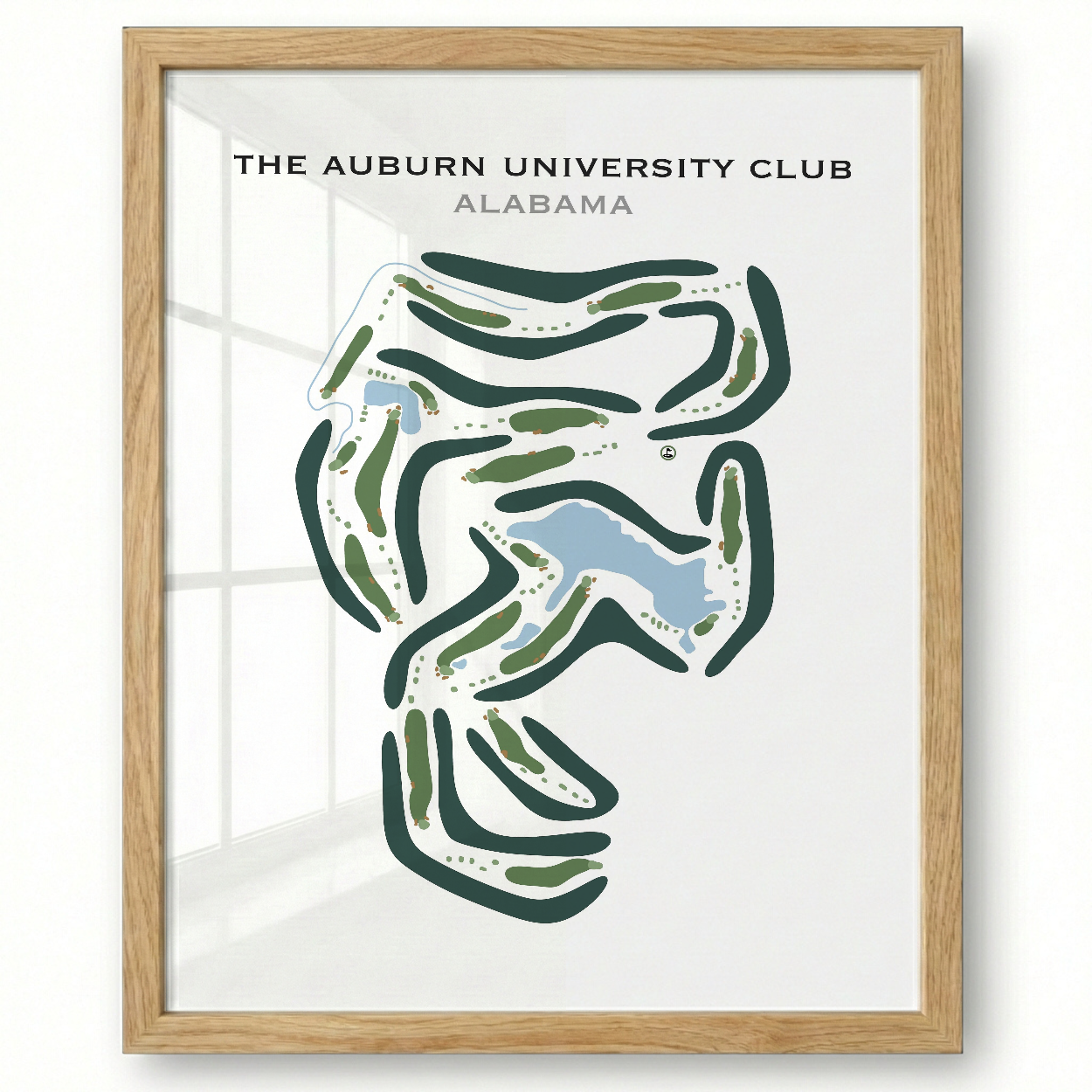 Auburn University Club, Alabama - Printed Golf Course