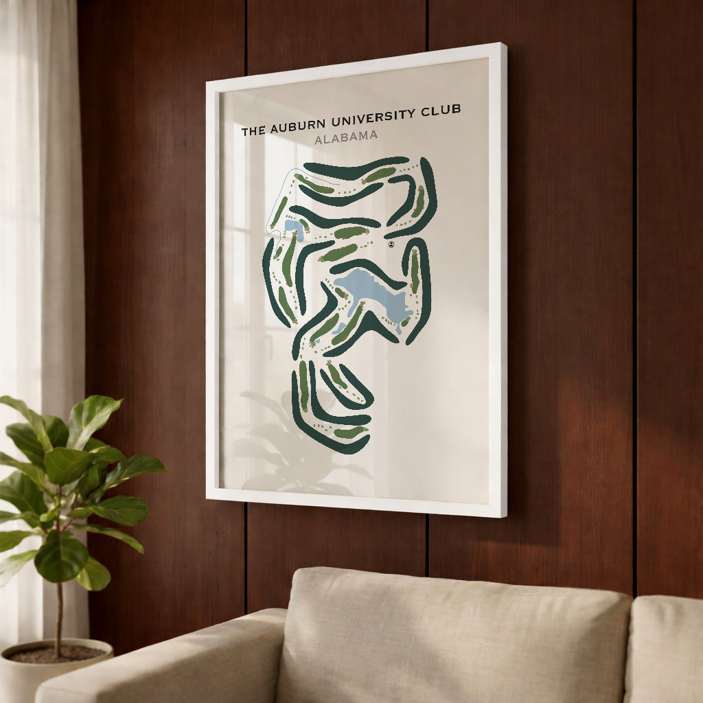 Auburn University Club, Alabama - Printed Golf Course