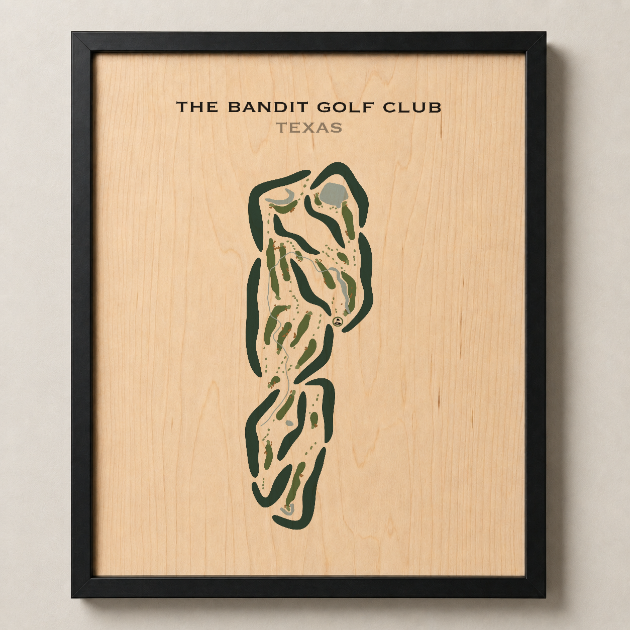The Bandit Golf Club, Texas - Printed Golf Courses