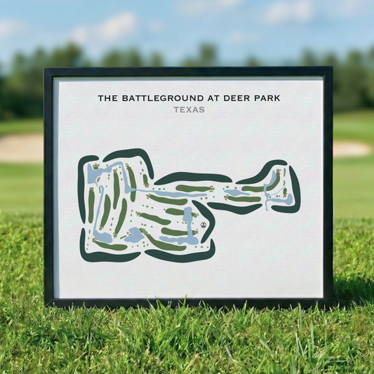 The Battleground at Deer Park, Texas - Printed Golf Courses