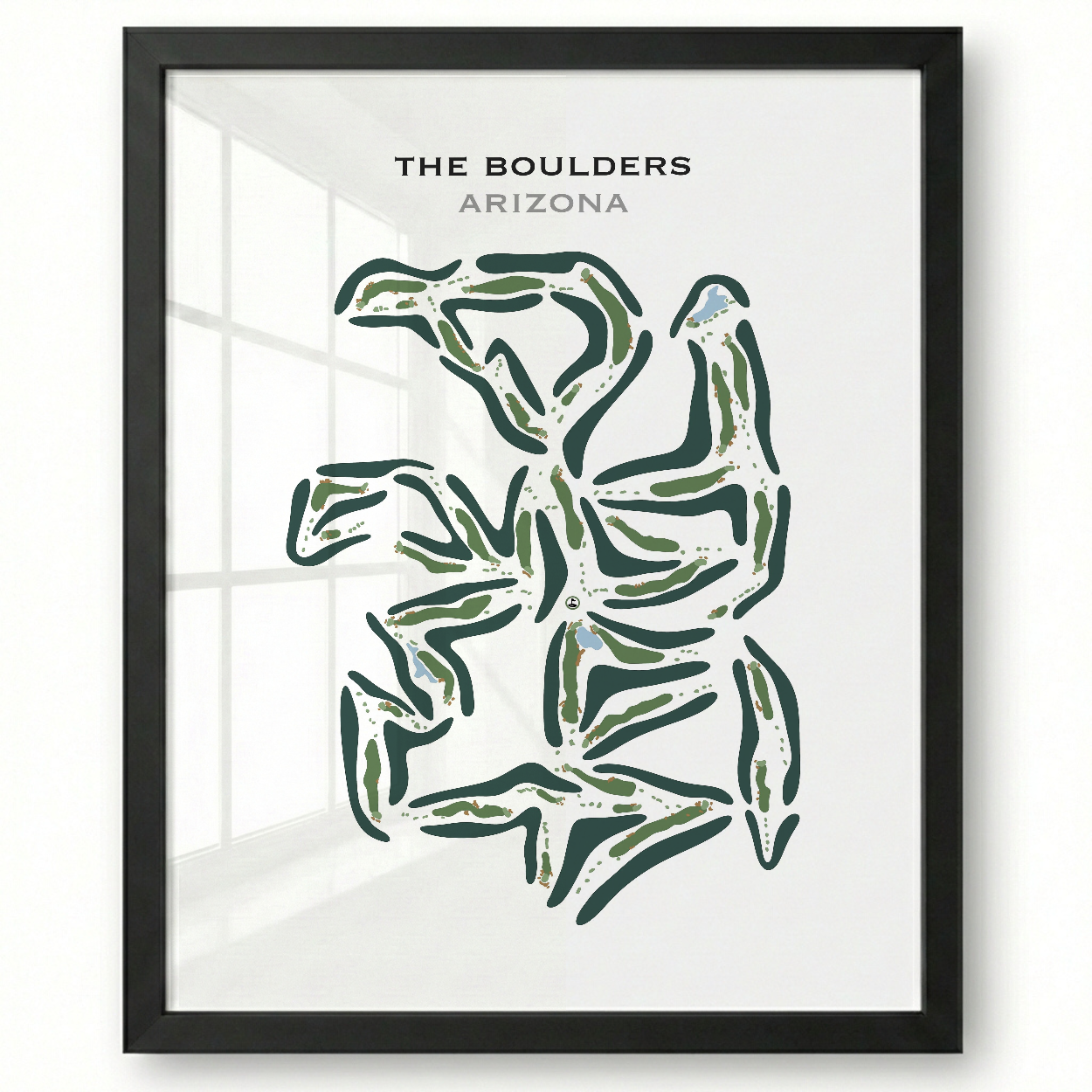 The Boulders, Arizona - Printed Golf Course