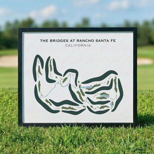 The Bridges at Rancho Santa Fe, California - Printed Golf Course